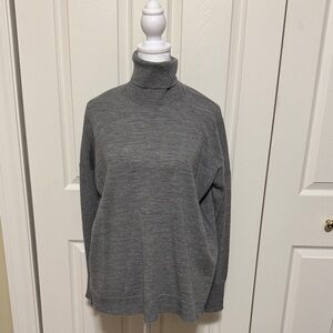 J. Crew Gray Turtleneck Sweater
